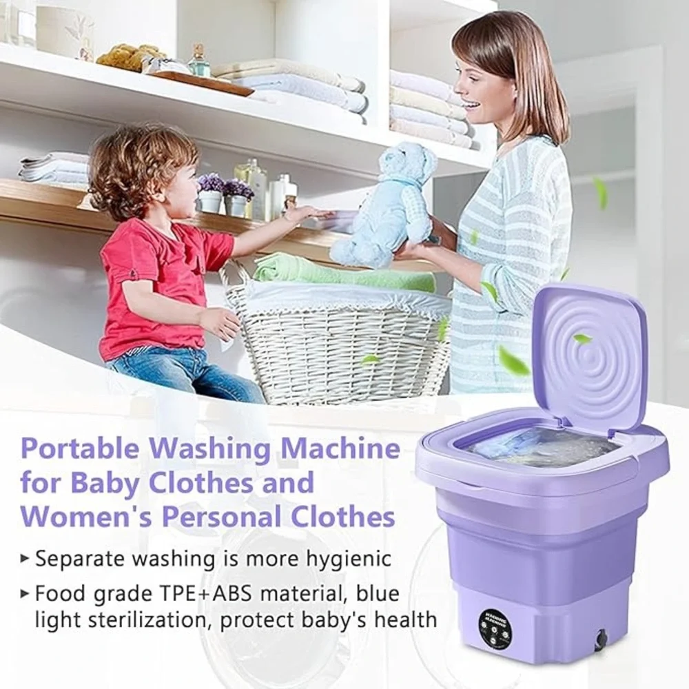 Portable Purple Washing Machine